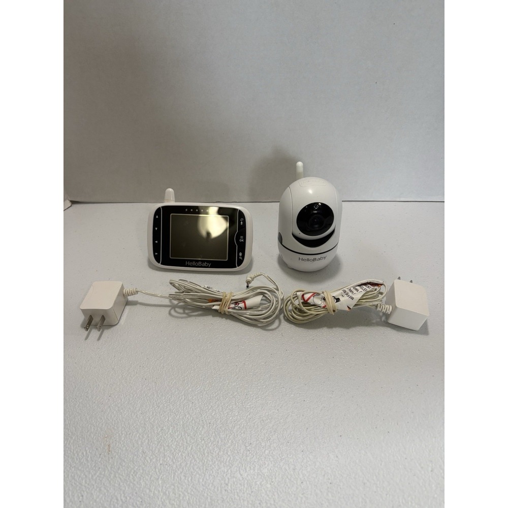 HelloBaby HB65 3.2" Video Baby Monitor And Camera Set With Chargers